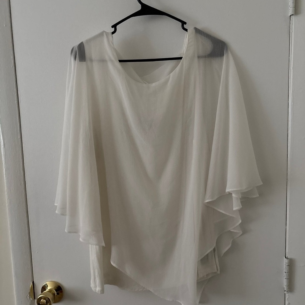 Elegant Sheer White Blouse